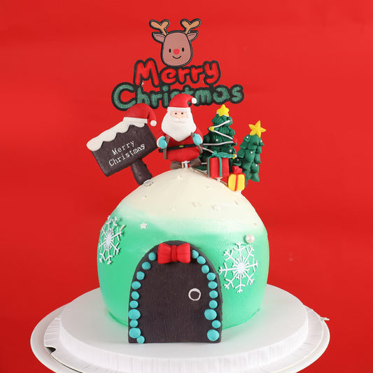 Creativity Decoration Bells Antlers Christmas Cake Card